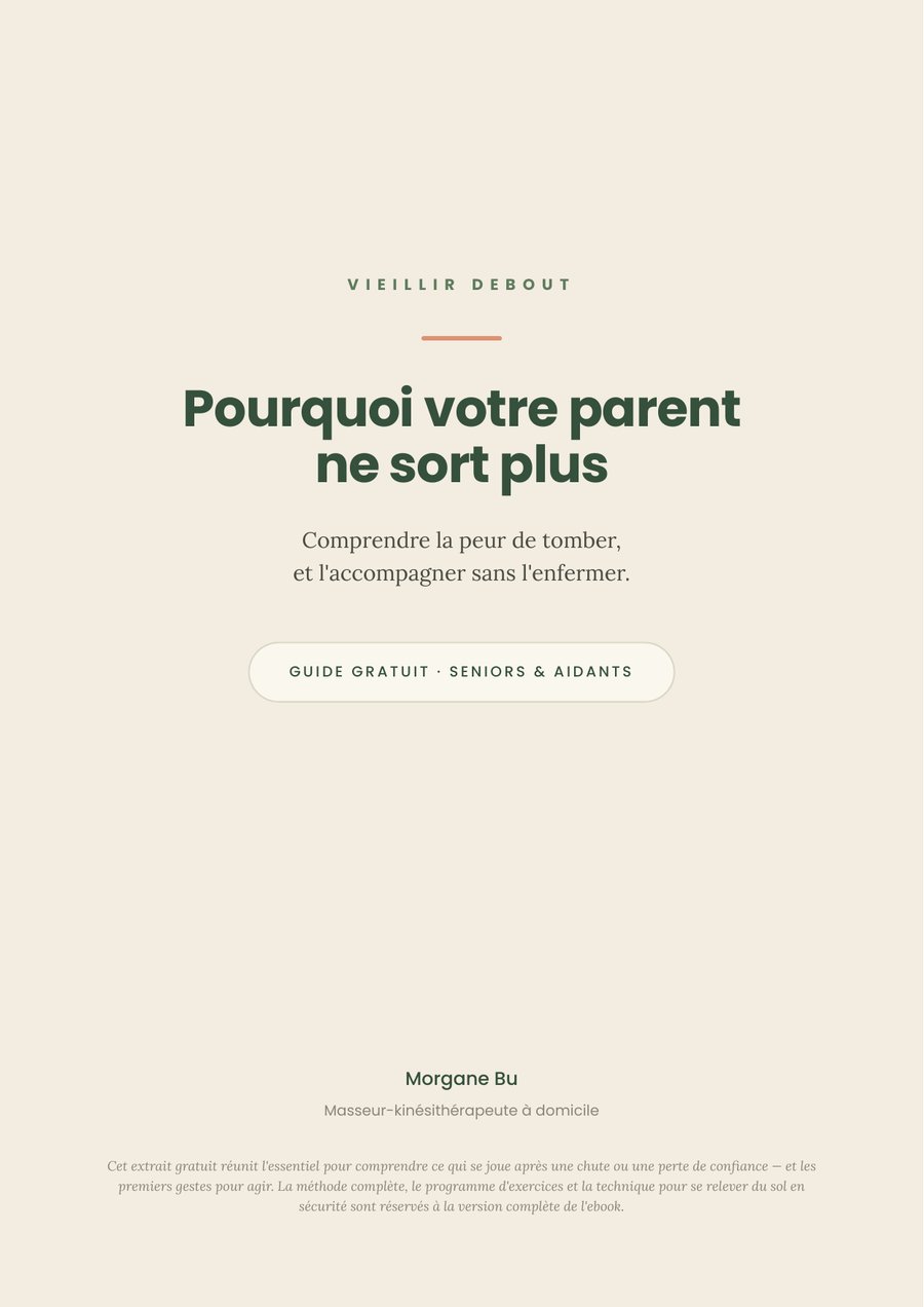 Couverture du guide gratuit « Pourquoi votre parent ne sort plus »